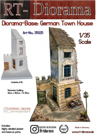 RT-Diorama 35025 Diorama-Base: German Town House (1:35)