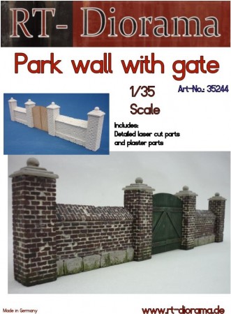 RT-Diorama 35244 Park Wall with Gate (1:35)