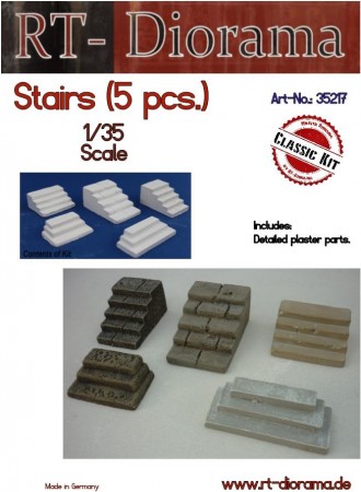 RT-Diorama 35217 Stairs (5 pcs) (1:35)
