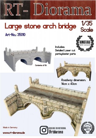 RT-Diorama 35010 Large Stone Arch Bridge (1:35)