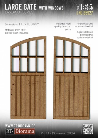 RT-Diorama 1:35 - 35927 Double Door with Large Window