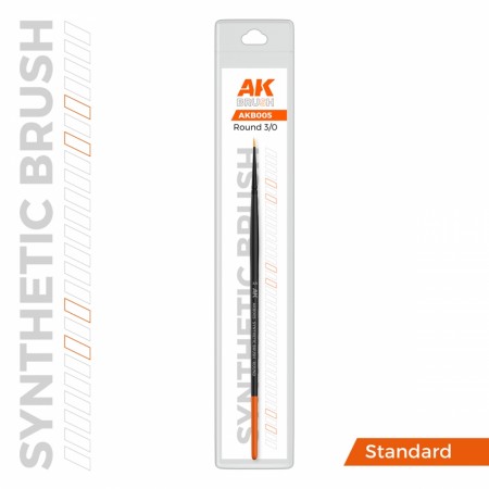 AK-Interactive B005 AK Synthetic Brush - Round 3/0