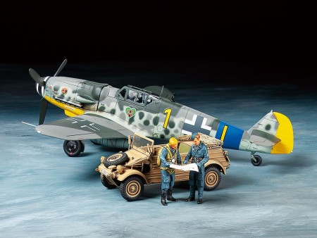 Tamiya 1:48 - Messerschmitt Bf109 G-6 & Kubelwagen Type 82 Set (25204)