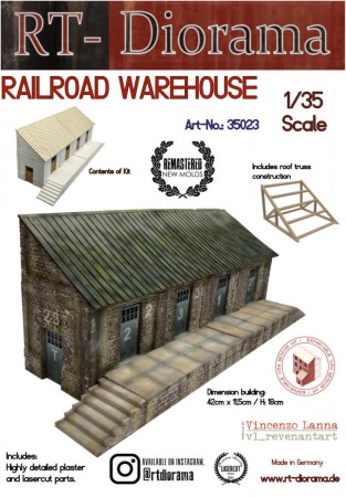 RT-Diorama 35023 Railroad Warehouse (Modular System) (1:35)