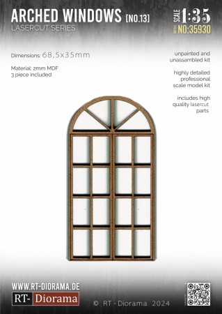 RT-Diorama 1:35 - 35930 Arched Window No.13