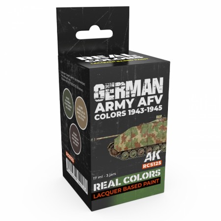 AK-Interactive RCS125 German Army AFV Colors 1943-1945 Set
