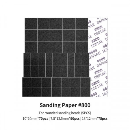 DSPIAE Sanding Paper for Arc Reciprocating Sanding Head #800