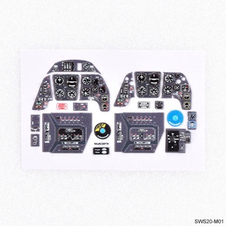 SWS20-M01 Bf 109 G 3D Acrylic Instrument Panels Set