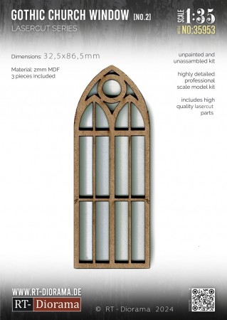 RT-Diorama 1:35 - 35953 Gothic Church Windows No.2