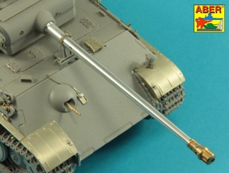 7,5 cm  barrel  with muzzle brake for Panther Ausf.G  (Takom)