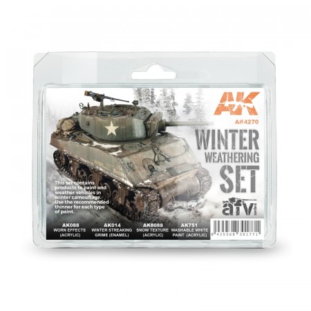 AK-Interactive AK4270 Winter Weathering Set