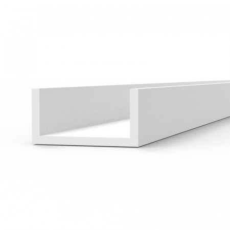 U Channel 4.0 width x 350mm - STYRENE STRIP