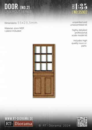 RT-Diorama 1:35 - 35902 Lasercut Doors No.2