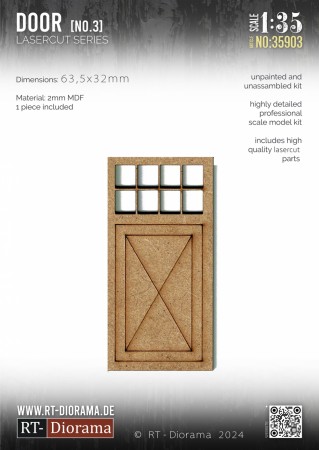 RT-Diorama 1:35 - 35903 Lasercut Doors No.3