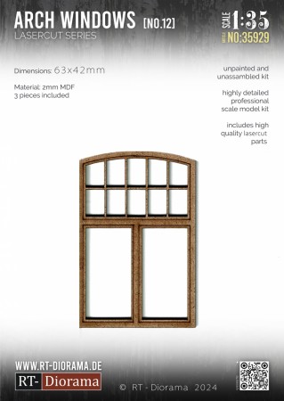RT-Diorama 1:35 - 35929 Arched Window No.12