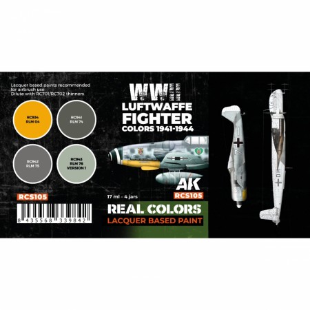 AK-Interactive RCS105 Luftwaffe Fighter Colors 1941-1944 Set