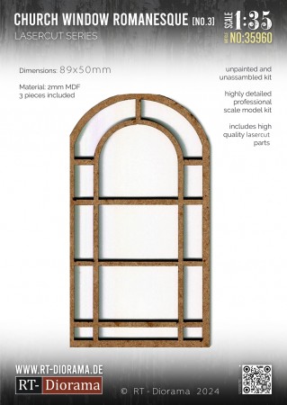 RT-Diorama 1:35 - 35960 Church Windows Romanesque No.3