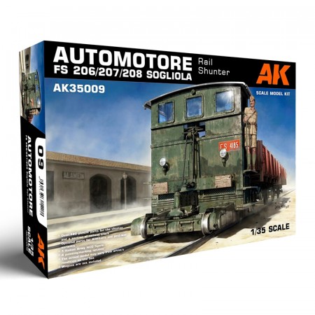 AK-Interactive 1:35 - Automotore FS 206/207/208 Sogliola Rail Shunter 35009