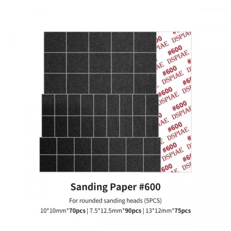 DSPIAE Sanding Paper for Arc Reciprocating Sanding Head #600