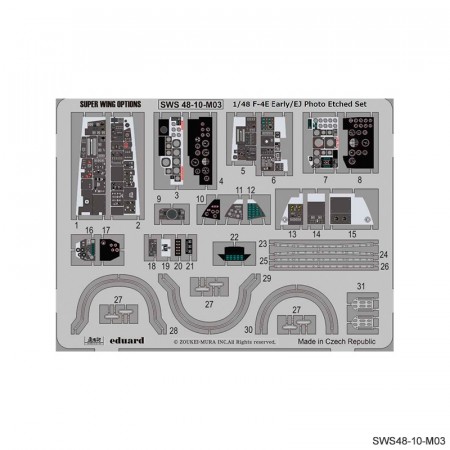 SWS48-10-M03 F-4E Early/EJ Photo-Etched Set