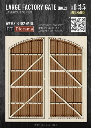 RT-Diorama 1:35 - 35939 Large Factory Gate without Door