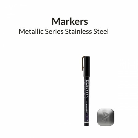 Gaahleri Metallic Series Marker - Stainless Steel