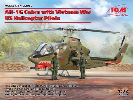 ICM 1:32 - AH-1G Cobra with Vietnam War US Helicopter Pilots (32062)