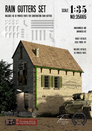 RT-Diorama 1:35 - 35665 Rain Gutters Set