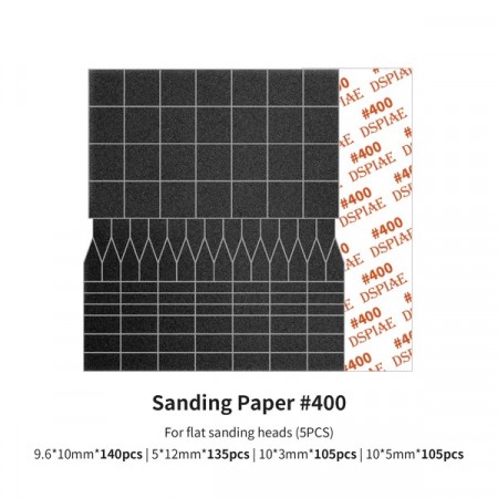 DSPIAE Sanding Paper for Flat Reciprocating Sanding Head #400
