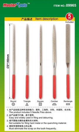 Master Tools - Assorted diamond files set