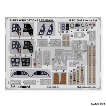 SWS18-M04 Bf 109 G Interior Set