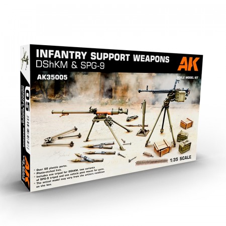 AK-Interactive 1:35 - Infantry Support Weapon DShKM & SPG-9 ( 35005)