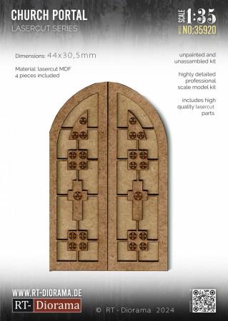 RT-Diorama 1:35 - 35920 Lasercut Church Portal