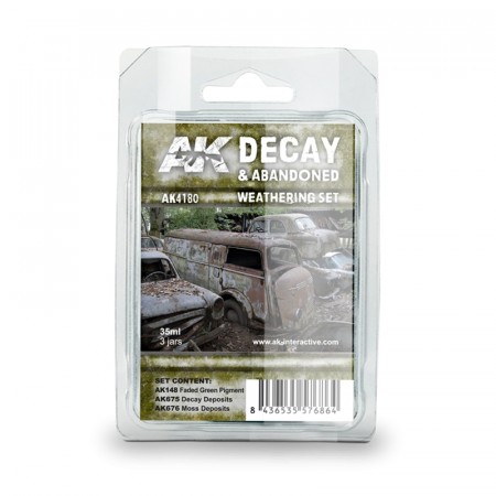AK-Interactive AK4180 Decay and abandoned Weathering Set