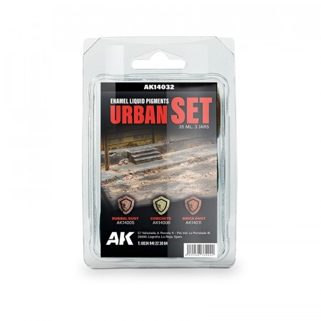 AK-Interactive AK14032 Urban Set - Enamel Liquid Pigment