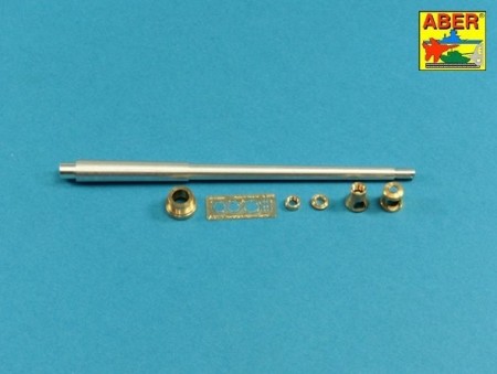 10,5cm KwK L/70 barrel with double baffle muzzle brake for German Pz.Kpfw. VII 